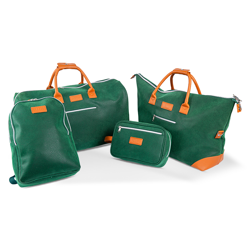 Unisex Green Full-Set Premium Travel Tote Bag